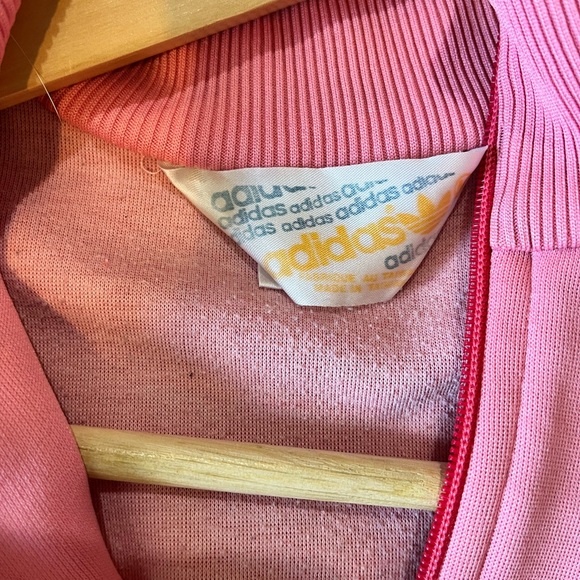 Adidas Pink & White Zip-Up Sweater - Picture 5 of 7